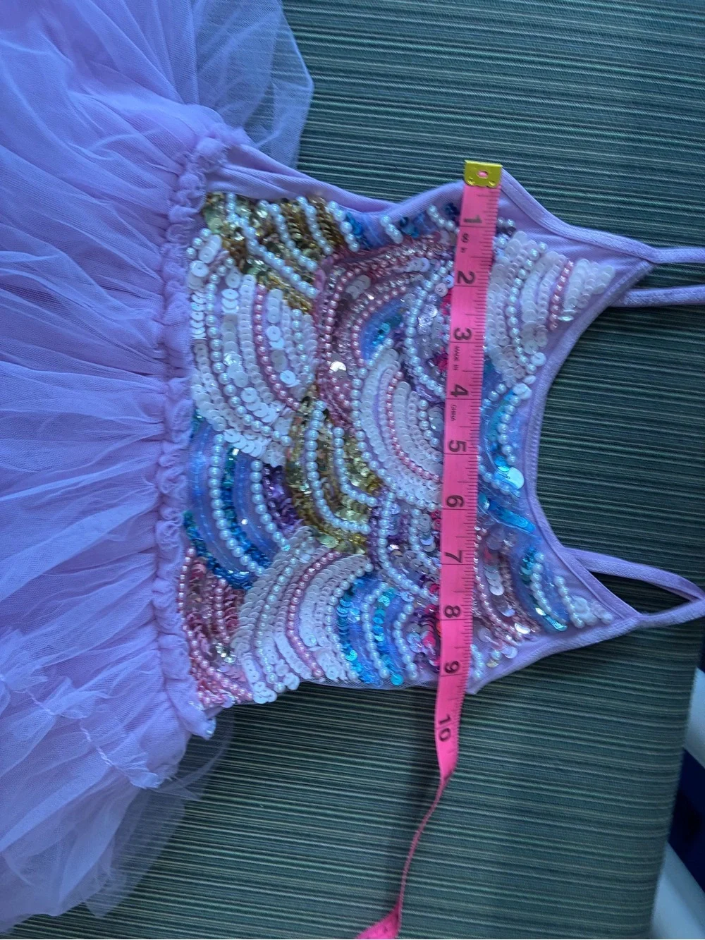 Tutu du Monde Kids Lavender Sequin Tulle Costume Dress purple dance sequin - Picture 8 of 10